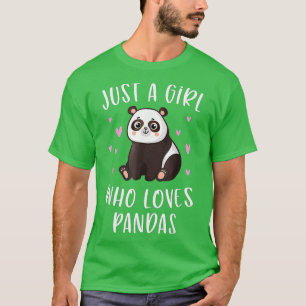 Niedliche Panda für Mädchen nur ein Mädchen, das P T-Shirt