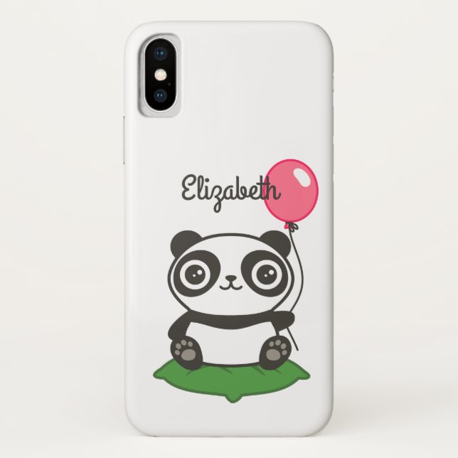 Niedliche Panda-Illustration Case-Mate iPhone Hülle (Rückseite)