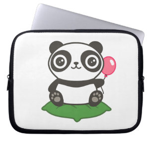 Niedliche Panda-Illustration Laptopschutzhülle