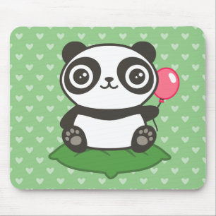 Niedliche Panda-Illustration Mousepad