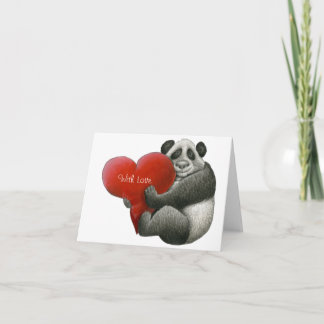 Niedliche Panda-Karte Karte