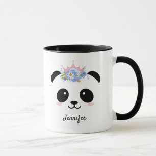 Niedliche Panda Königin personalisiert  Tasse
