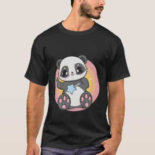 Niedliche Panda mit Baby Toyota Rattle Kawaii Bäre T-Shirt