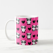 Niedliche Panda-Muster-Tasse