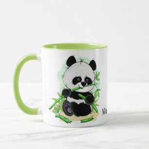 Niedliche Panda-Name-Tassen Tasse