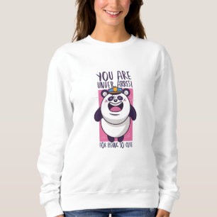 Niedliche Panda-Polizei Sweatshirt