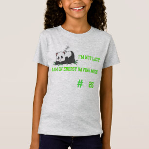 Niedliche Panda-schläfrige Stimmung Abbildung #202 T-Shirt