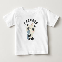 Niedliche Panda zum Geburtstag Baby T-shirt