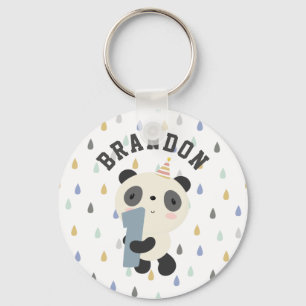 Niedliche Panda zum Geburtstag Schlüsselanhänger