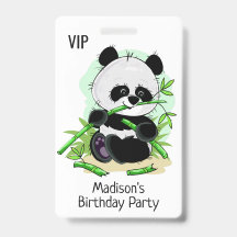 Niedliche Pandas-benutzerdefinierte Abzeichen