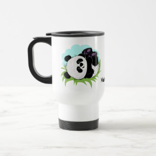 Niedliche Pandas individuelle Name Tasse