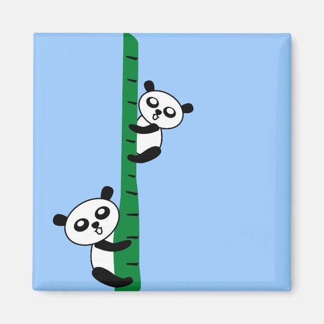 Niedliche Pandas Magnet (Vorne)