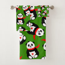 Niedliche Pandas mit britischen Bowler-Hats und Re