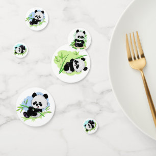 Niedliche Pandas Tischkonfetti Konfetti