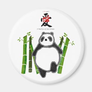 Niedliche Pandatinte, die Liebe zeichnet Magnet
