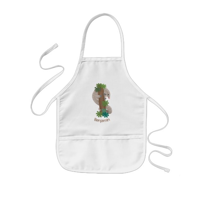 Niedliche Pangolin-Vorführung Kinderschürze (Vorne)