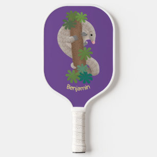 Niedliche Pangolin-Vorführung Pickleball Schläger