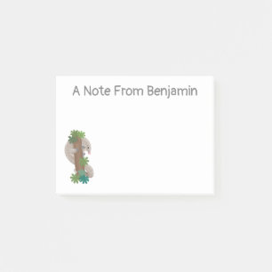 Niedliche Pangolin-Vorführung Post-it Klebezettel
