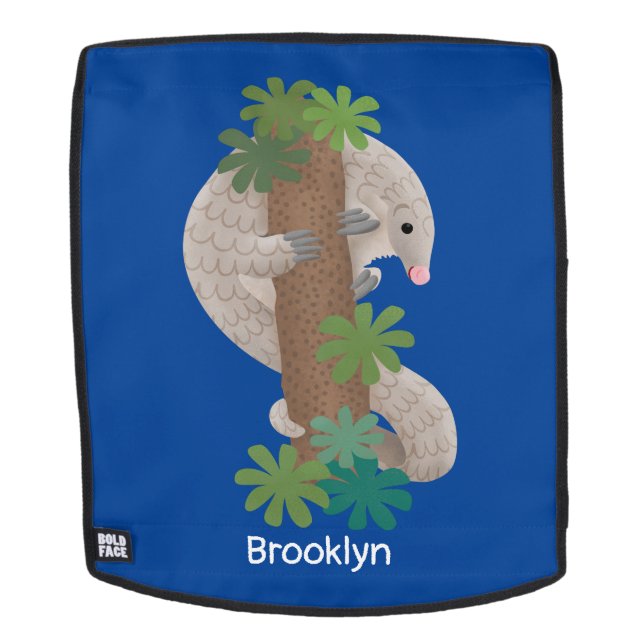 Niedliche Pangolin-Vorführung Rucksack (Abnehmbare Front)