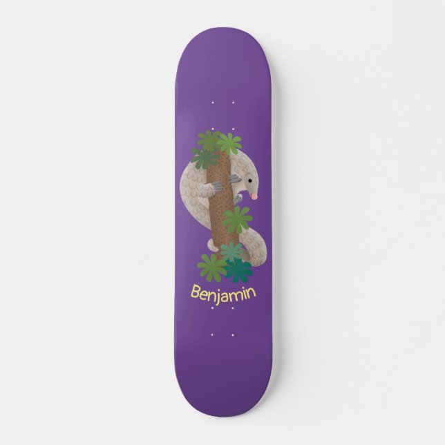 Niedliche Pangolin-Vorführung Skateboard (Vorne)