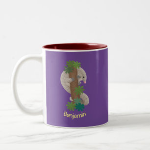 Niedliche Pangolin-Vorführung Zweifarbige Tasse