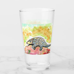 Niedliche Pangolinmalerei Glas