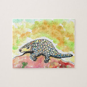 Niedliche Pangolinmalerei Puzzle