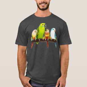 Niedliche Papageien T-Shirt