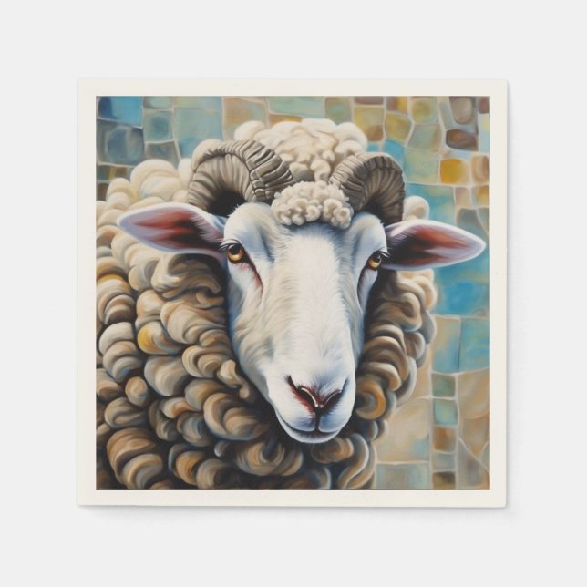 Niedliche Papierserviette (Vorderseite)