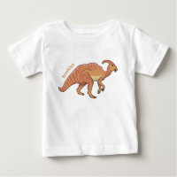 Niedliche Parasaurolophus-Dinosaurier-Cartoon-Abbi