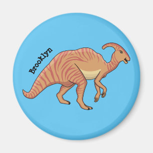 Niedliche Parasaurolophus-Dinosaurier-Cartoon-Abbi Magnet