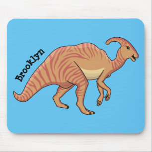 Niedliche Parasaurolophus-Dinosaurier-Cartoon-Abbi Mousepad