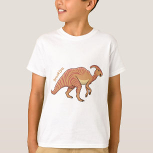 Niedliche Parasaurolophus-Dinosaurier-Cartoon-Abbi T-Shirt