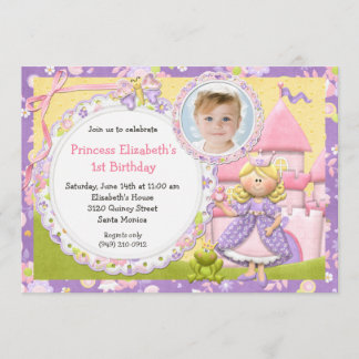 Niedliche Party Einladung Prinzessin-Birthday