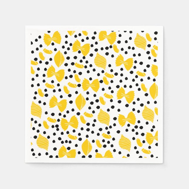 Niedliche Pasta Paper Napkins Serviette (Vorderseite)