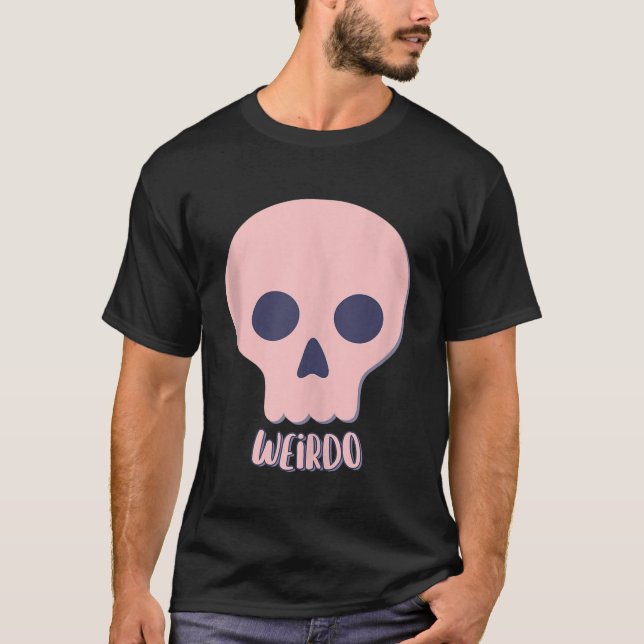 Niedliche Pastel Goth Skull Weirdo ästhetische Got T-Shirt (Vorderseite)