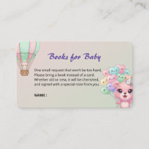 "Niedliche Pastel Hot Air Balloon Books for Baby C