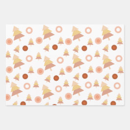 Niedliche Pastel Mid Blush Geschenkpapier Set