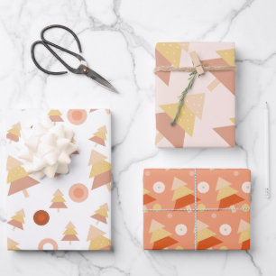 Niedliche Pastel Mid Blush Geschenkpapier Set