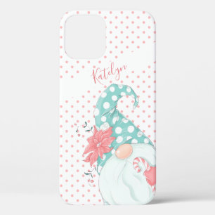 Niedliche Pastel Polka Dot Frohe Weihnachtsgnome Case-Mate iPhone Hülle