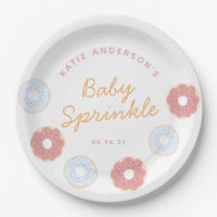 Niedliche Pastel Rosa und Blauer Donuts Baby Sprin