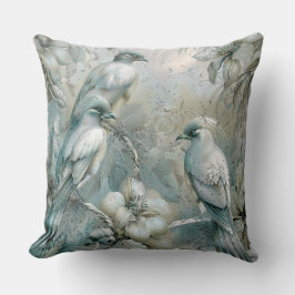 Niedliche Pastel Safari Wildtiere Vögel Kissen