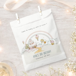 Niedliche Pastel Sweet Time Candy Land Kindergebur Geschenktütchen