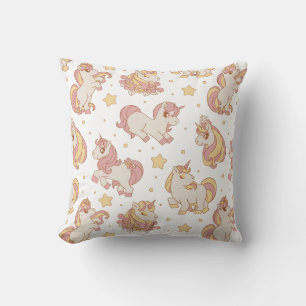 Niedliche Pastel Unicorn Kissen
