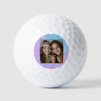 Niedliche Pastel Vaporwave Strip Foto Border Golfball