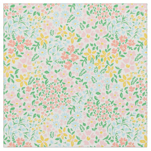 Niedliche Pastelgarten Blume Muster Stoff