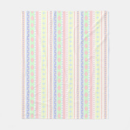 Niedliche Pastell Baby Print Fleecedecke