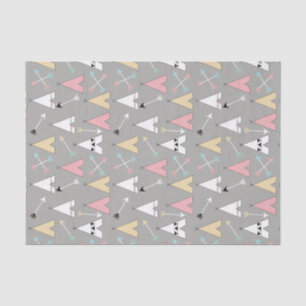 Niedliche Pastell-Bohemische Teepees und Pfeile Seidenpapier