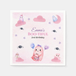 Niedliche Pastell Ghost Aquarellfarbe Halloween Ge Serviette