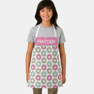Niedliche Pastell Icing Donuts Muster Personalisie Schürze
